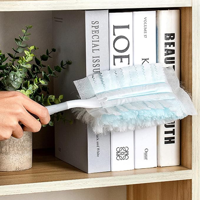 Disposable Duster Refills Bulk Blue Electrostatic Duster Heads Heavy Duty Dusters Refills 40 Counts