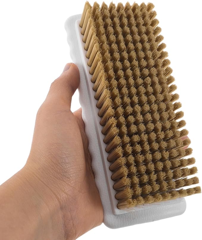 NUOBESTY 3pcs Soft Bristle Garment Washing Brush Large Size Plastic | Gentle Stain and Lint Removal, Ergonomic Handle, for Clothes and Bags, Bathroom Countertop or Travel Use