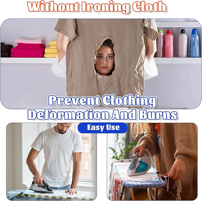 Molain 2 Pack Pressing Cloth for Ironing Scorch Mesh Cloth Scorch-Saving Ironing Protector Insulation Pad for Sewing and Ironing Iron Fabric Protector Pressing Tool for Ironing Protection 23.6×15.7"