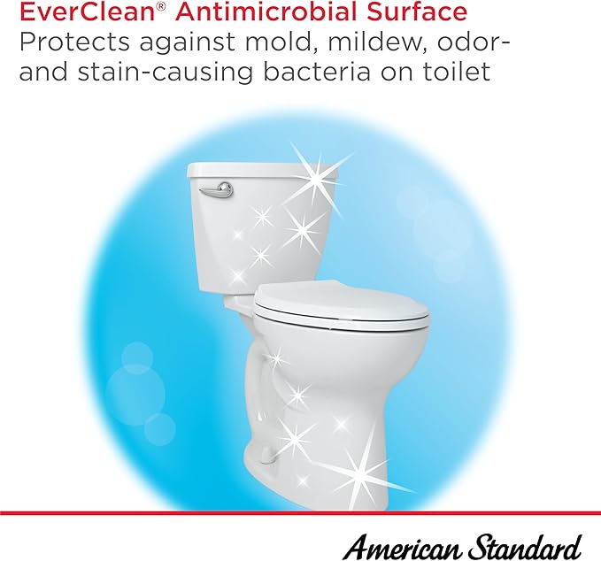 American Standard 215TA104.020 Cadet PRO Two-Piece Toilet, Seat not Included, Extra Tall Height, Left-Hand Trip Lever, 12-Inch Rough, Elongated Front, White, 1.28 GPF (Pack of 2)