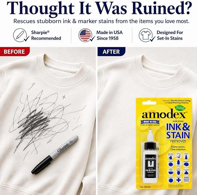 Amodex Ink & Stain Remover 1oz Bottle