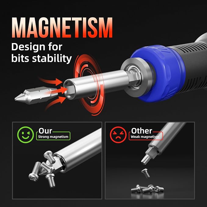 Multi ScrewDriver Set 26 in 1 All in One Adjustable Screw Driver | Telescoping Screw Driver with 12 Double Ended CRV Bits Phillips Slotted Torx Hex Portable Repair Kit for Home Bike Computer