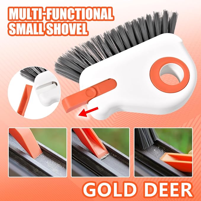 9Pcs Window Track Cleaner Set,Groove Cleaning Brush Tools,Window Sill Gap Track Cleaning Tools,Multifunctional Gap Scrub Brush,Magic Window Track Cleaner for Household Use, Kitchen
