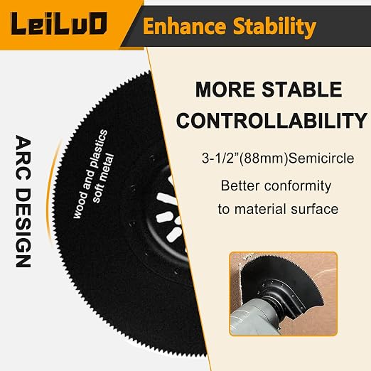 156 Pcs Oscillating Saw Blades Titanium Oscillating Tool Blade Cut Sand Scrap Universal Multitool Blades Accessories Kit Compatible with DeWalt Milwaukee Makita and More
