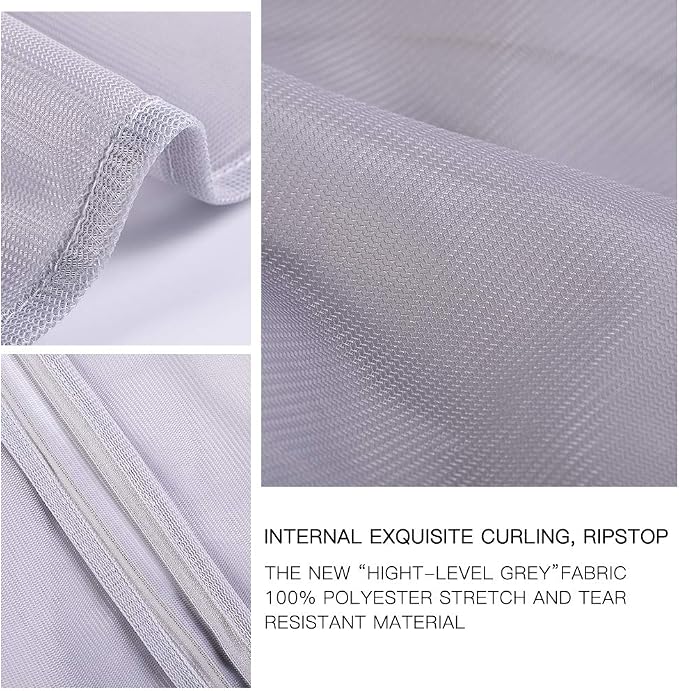 Lingerie Bag for Washing Delicates, Grey Laundry Bags for Delicates, 5Pcs | Bags to Wash Jeans, Coat, Sock, Cap, Shoe, Sneaker, Fine Mesh, Tumble Dryer Safe, for Men