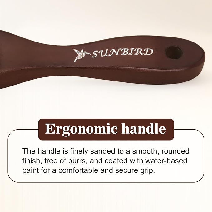 Clothing Brush & Lint Remover for Clothes | For Sweaters, Suits, Cashmere, Wool, Velvet, Suede Jackets, Pet Hair Removal, Natural Solid Wood Handle, Gentle Lint Brush