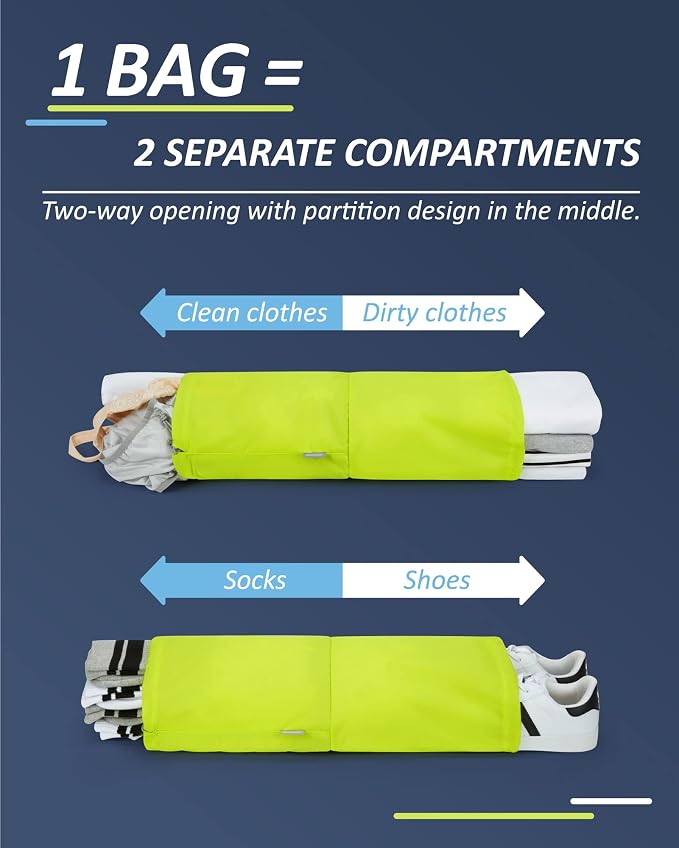 BAGSMART 6 Set /4 Set/2 Set Compression Packing Cubes for Travel, Lightweight Luggage Organizer Bags, Durable Space Saver Bags Travel Essentials