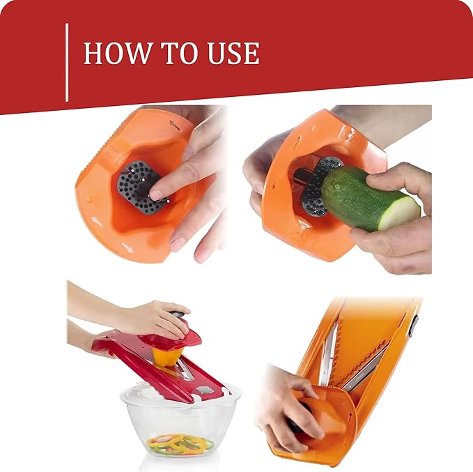 Borner by Reston Lloyd Food Safety Holder for Mandoline Slicers, Cutters & Graters, Protective Finger Guard for Safe Slicing & Grating, Made in Germany, Green