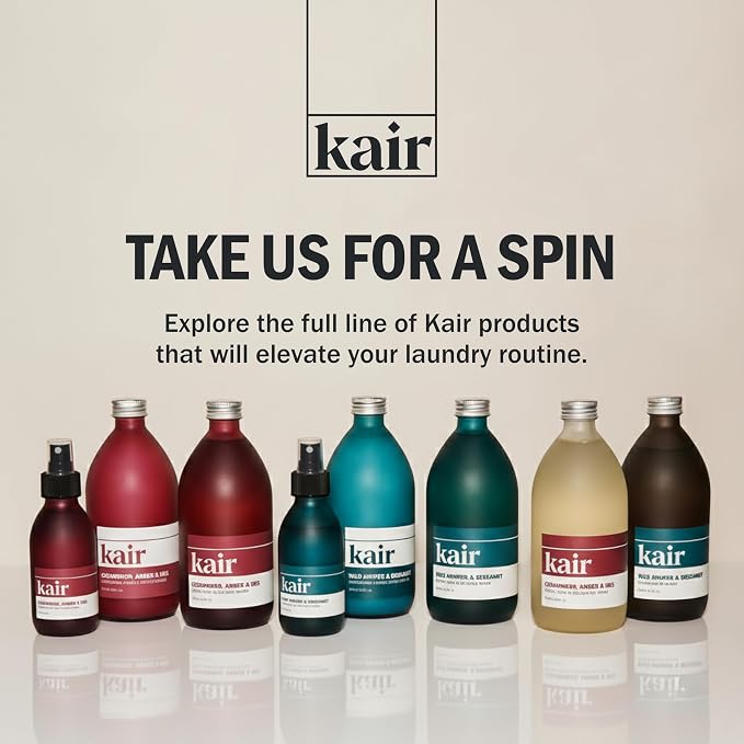 Kair Signature Fabric Conditioner, Wild Juniper & Bergamot, Fabric Softener | 16.9 fl oz plant-based Fabric Softener Refill; softens & protects fibers, pair with our Liquid Detergent