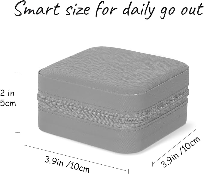 MFXIP Travel Jewelry Case Small Jewelry Box Jewelry Organizer Storage Case Portable PU Leather Mini Jewelry Travel Case for Girls Womens Earring, Necklace, Rings,Bracelets