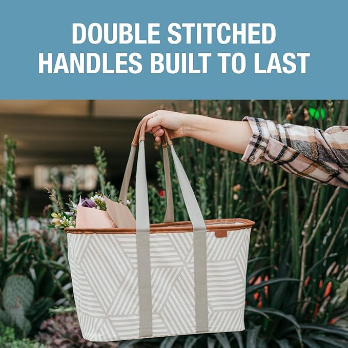 CleverMade LUXE Collapsible Tote Bag, 30L