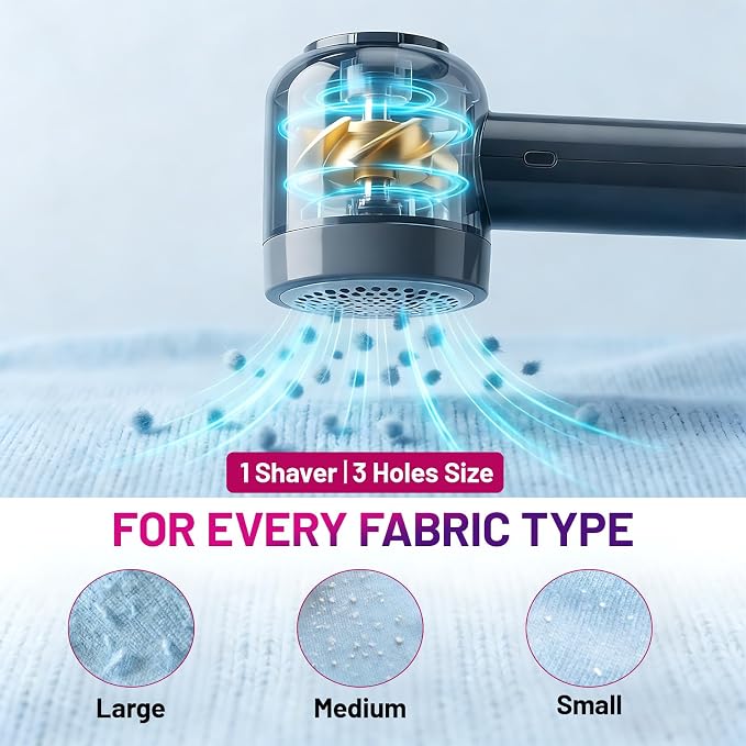 2-in-1 Travel Steam Iron with Fabric Shaver, Portable Mini Iron for Clothes with Detachable Lint Remover, 1000W Handheld Wrinkle Remover for Home & Travel