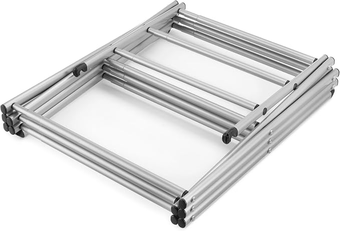 Expandable Drying Rack with 11 Bars & Top Shelf, Heavy Duty Steel Accordion Design, Space Saving Foldable Clothes Drying Rack for Indoor/Outdoor, No Assembly Required (17”-27.75”)
