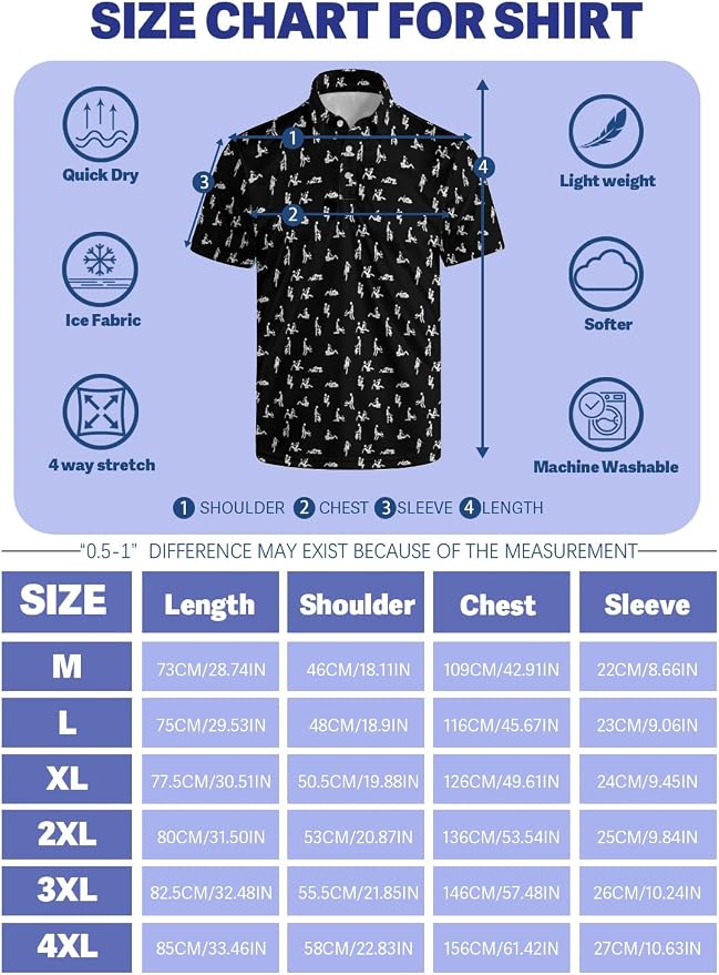 Polo Shirts for Men Moisture Wicking Mens Polo Shirts Patriotic Shirts for Men