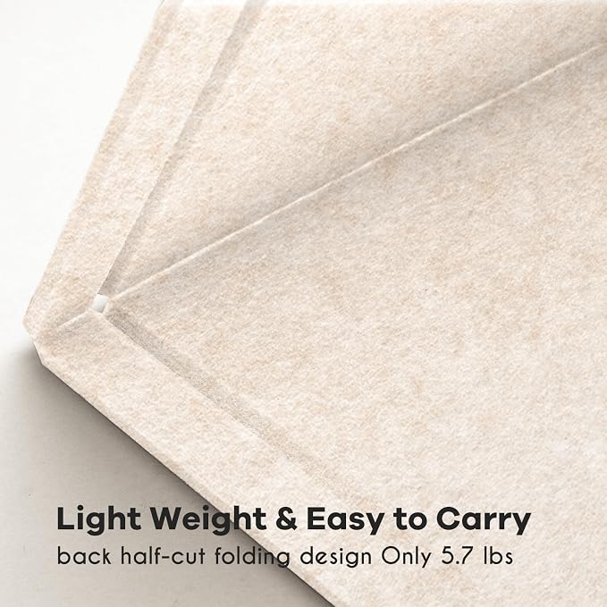 Felt Bulletin Board 72x48 inches, Decorative Pin Board for Home & Office | Cork Board Alternative for Wall with Push Pins, Display Mood Board for Photos, Notes & Reminders