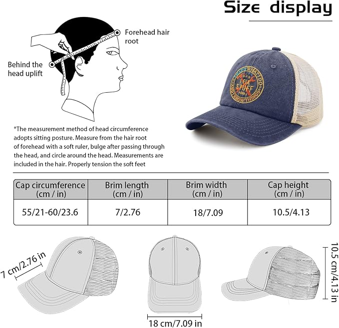 Embroidered That's What I Do I Fix Stuff & I Know Things Vintage Cotton Washed Soft Mesh Baseball Hat