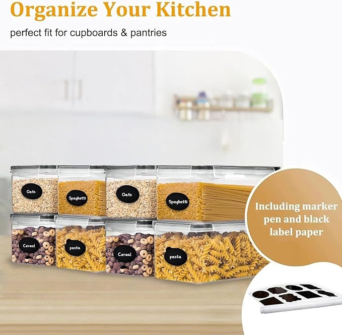 8 Pack Airtight Food Storage Containers
