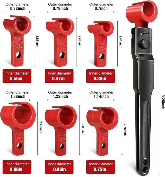 Vdsfand 6 IN 1 Door Hinge Adjustment Tool Kit Door Gap Adjustment Tool for Precise Hinge Gap Adjustment Upgraded Door Hinge Tool for Installation and Repair of Residential and Commercial