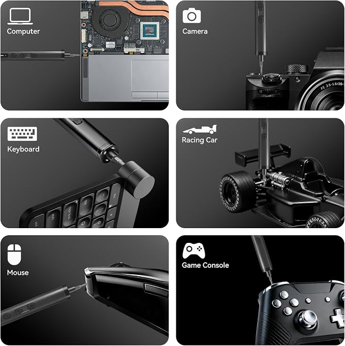 GRENPRO 78-in-1 Precision Cordless Electric Screwdriver, with LED Display | 5 Adjustable Torque Modes for Phone, Camera, PC, Drone & Electronics Repair