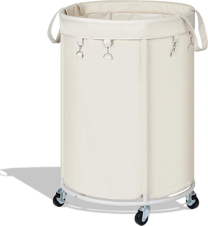 150L Large Capacity Rolling Laundry Basket Hamper with Wheels, Clothes hamper and Removable Bag for Home, Laundry Room, Bedroom, Bathroom, Apartment, Dorm