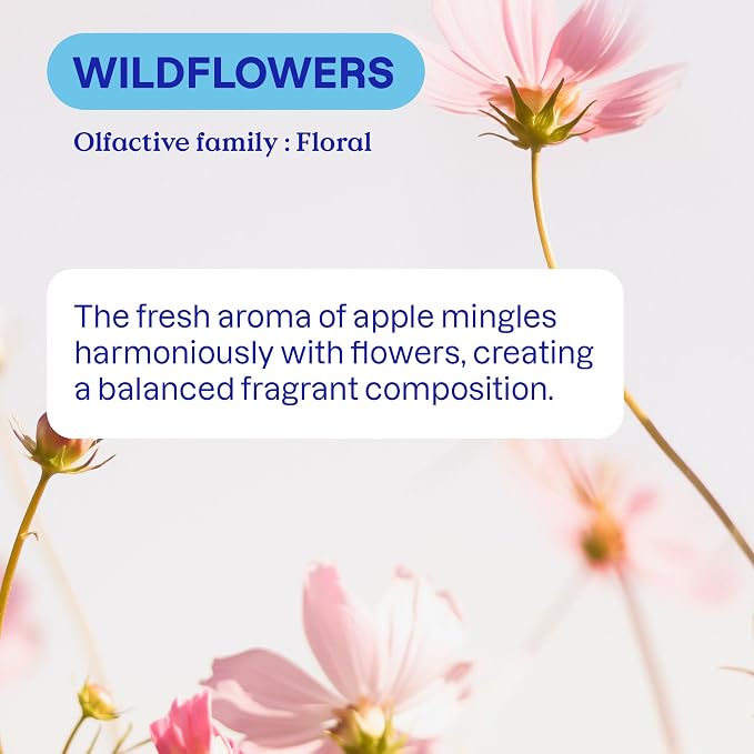 ATTITUDE Liquid Fabric Softener Refill, Plant-Based & Vegan, HE Compatible, Naturally Derived, Wildflowers Scent, 80 Loads, 67.6 Fl Oz