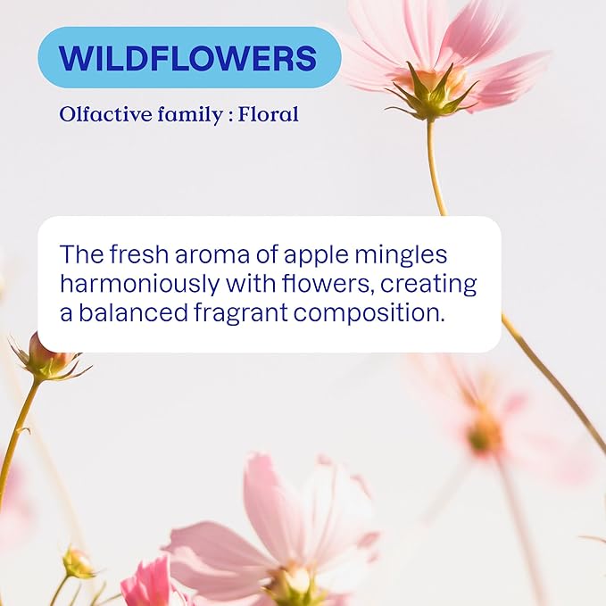 ATTITUDE Liquid Fabric Softener, Plant-Based & Vegan, HE Compatible, Naturally Derived, Wildflowers Scent, 40 Loads, 33.8 Fl Oz