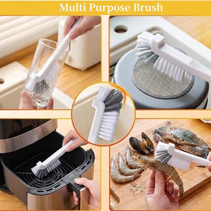 15pcs Crevice Cleaning Brush, Hard Bristle Scrub Brushes Tools, Multifunctional Grout Brush for Home