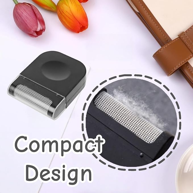 2 PCS Fabric Shaver Black Lint Romover Handheld Clothing | Lint Remover, Handheld, Clothing Depiller, Sweater Defuzzer, Portable for Home Travel