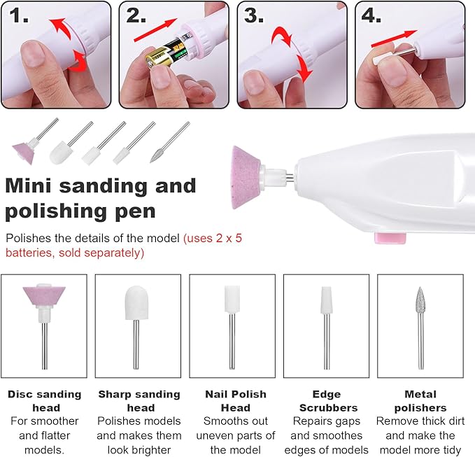 29PCS Gundam Model Tools Kit, Model Basic Tools Kit, Hobby Building Tools Kit for Gundam Basic Model Assembling, Building and Repairing