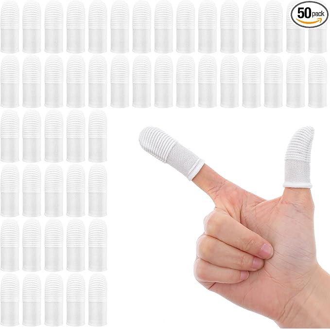 YUIANLB 50 Pcs Pet Dental Care Kit Finger Toothbrush Oral Cleaning Wipes Soft Washable Fabric Freshens Breath Reduces Plaque Tartar Complete Oral Hygiene Set for Puppies Kittens at Home