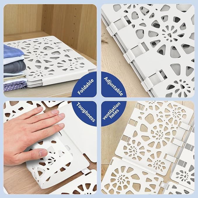 BoxLegend Shirt Folder Board V2 T Shirt Folder Folding Board Pure White | Durable Plastic, Easy to Fold Clothes, Travel-Friendly