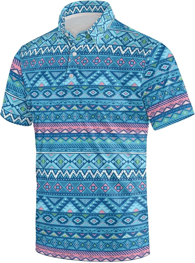 Polo Shirts for Men Moisture Wicking Mens Polo Shirts Patriotic Shirts for Men
