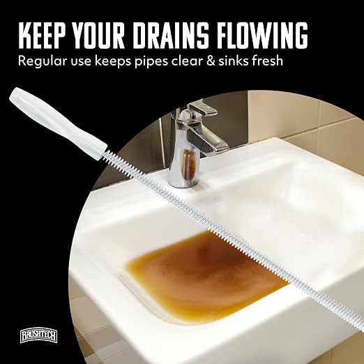 BRUSHTECH – Brushtech Sink Drain & Overflow Cleaning Brush - White