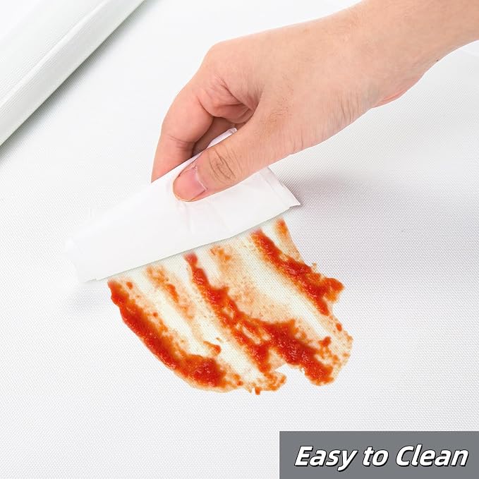 Covzoe 15.7 In x 8 FT Silicone Baking Mat Roll, Non-Stick Pastry Mat, Cut to Any Size, Heat Resistant Food Grade Silicone Dough Rolling Mat, Reusable Air Fryer Liner for Pie Crust, Pizza Cookies