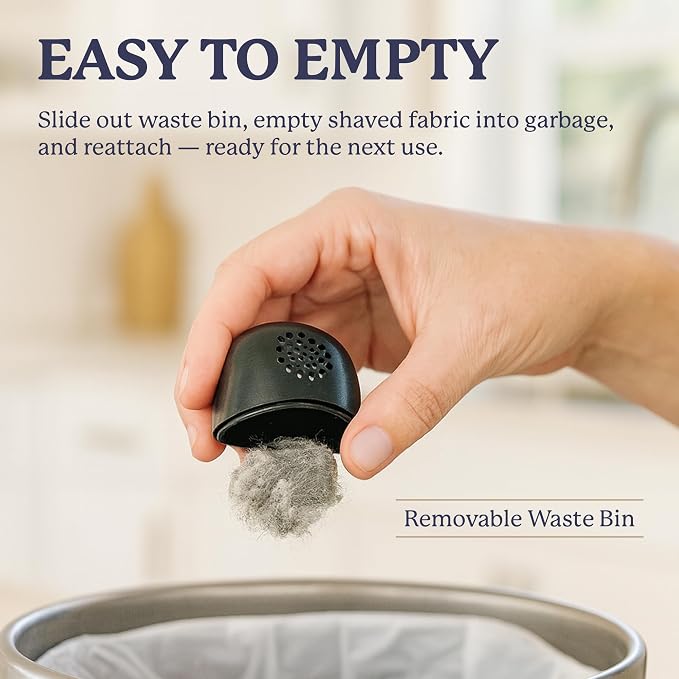 Farberware Fabric Shaver & Lint Remover for Clothing, Small, Portable | Triple blade sweater shaver removes pilling, fuzz, and lint balls from clothes, couch, and furniture, battery operated