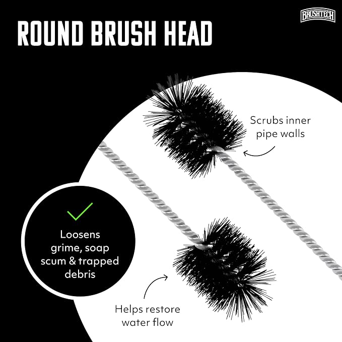 BRUSHTECH – Brushtech 22" Super Flexible Drain Brush - Black