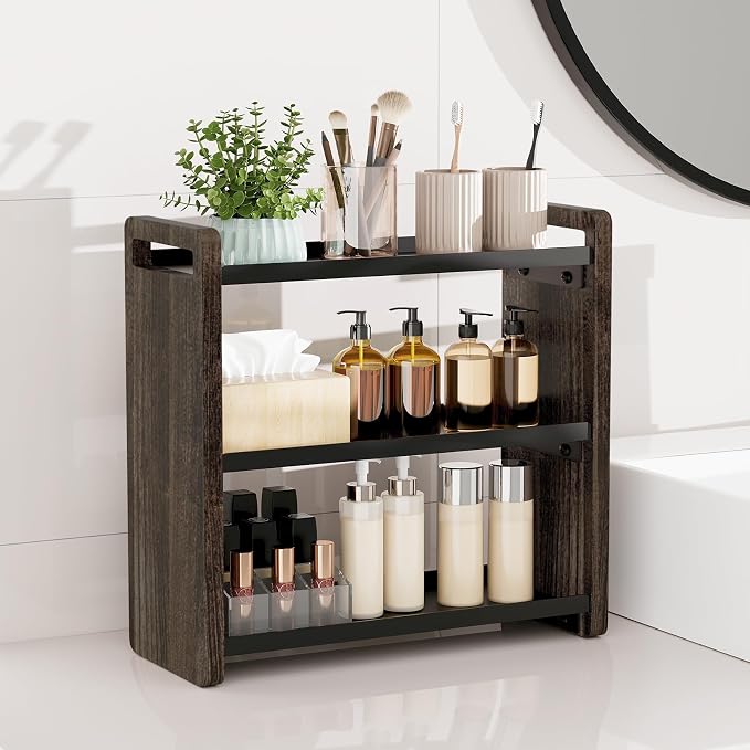 Bathroom Counter Organizer，Bathroom Sink Organizer，Vanity Organizer | Bathroom Organizers and Storage，Bathroom Countertop Organizer，Counter Shelf，Cologne Stand，Perfume Stand，Bathroom Decor