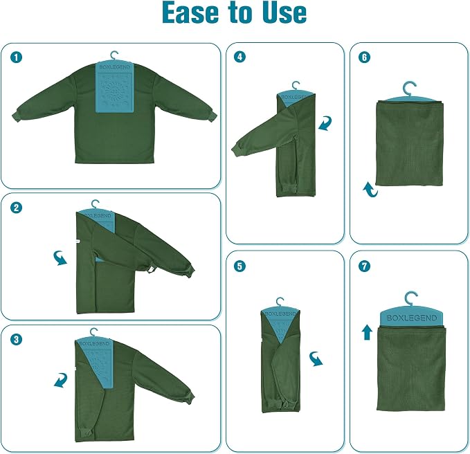 BoxLegend Shirt Folder Enlarged Clothes Folding Board with Hook Plus | Shirt Folding Board Durable T Shirt Folder