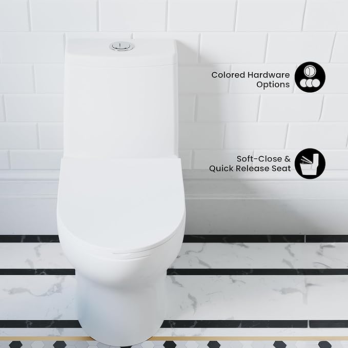 Swiss Madison SM-1T112 Ivy One Piece Toilet Dual Flush