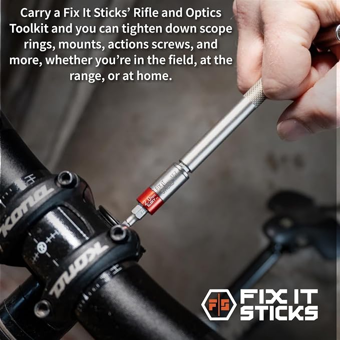 Fix It Sticks Maintenance Toolkit Bundle: Hardcase Set with T-Handle Wrench, Torque Limiters, Coin Slot Battery Cap Tool, Brass Hammer Head, and Microfiber Cleaning Cloth