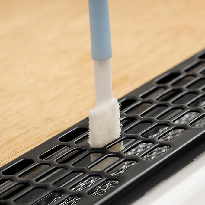 Crevice Cleaning Tool,Crevice Hole Brush Deep Detail Tools kit, Disposable Crevice Cleaning Tool,Baseboard Cleaner,Tiny Window Door Track Groove Gap Cleaning,Replaceable Brush Head 50Pcs/Set