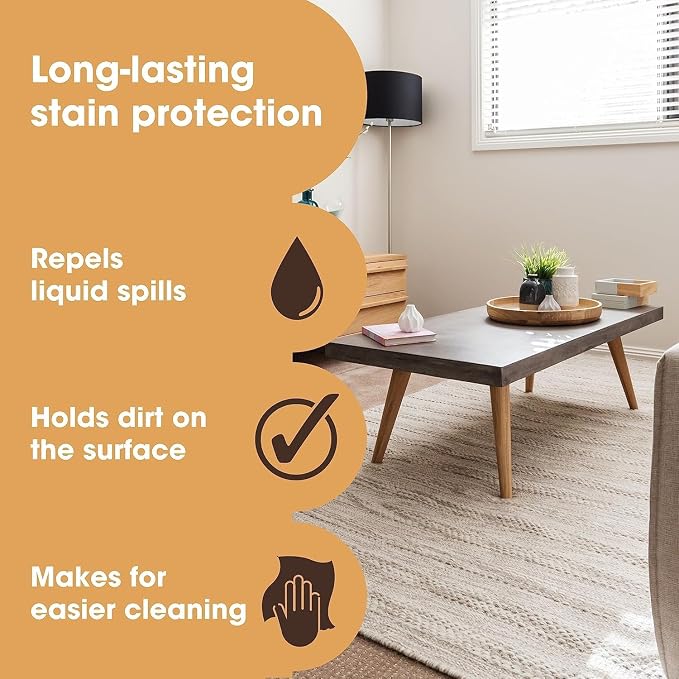Furniture Clinic Fabric Protector Spray | Creates Barrier Against all Liquid Stains | Prevents Odors and Dirt | For Upholstery, Carpet, Furniture, Fabric, Textiles & More (17oz / 500ml)
