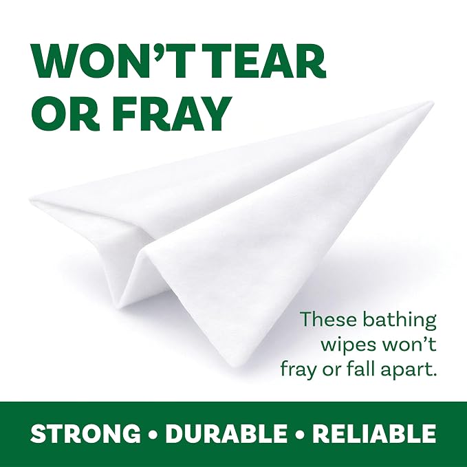 Extra Large Body Wipes for Adults Bathing No Rinse - 40 Ultra Thick Disposable Shower Wipes for Men, Women & Elderly - Great for Gym, Camping, Post Surgery - Cucumber Lime