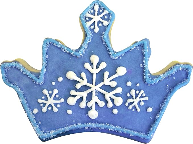 Crown Cookie Cutter 5 Inch Pink Coated