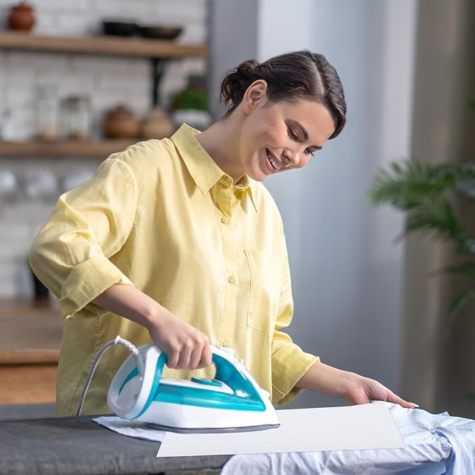 2 Pcs Cotton Pressing Cloth for Ironing, 24 x 24 Inch, Cloths Ironing-Pad for Press Clothing and Sewing, Ironing Cloth to Protect Clothes, Press Tool (White)