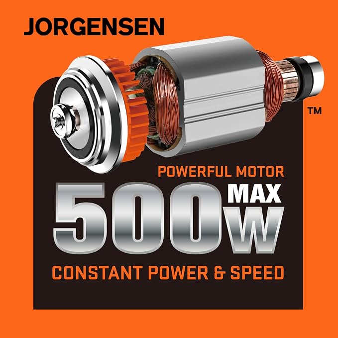 JORGENSEN Corded Oscillating Multi Tool, Variable Speed with 16 PCS Blades | Power Saw, Flush Cut, Universal Accessories, Quick Change, Wood Cutting, Sanding, Scraping, Polishing