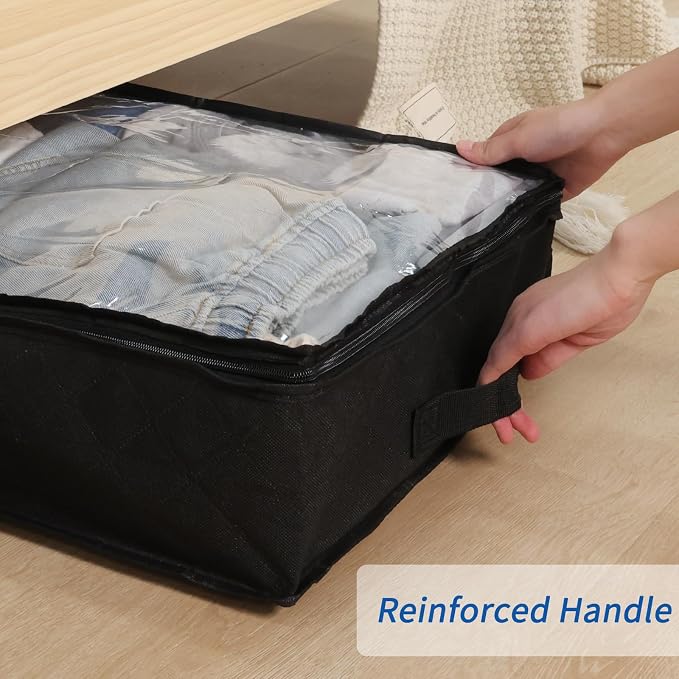 Fixwal Under Bed Storage Bags 6 Pack Underbed Containers for Clothing