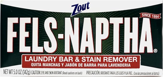 Fels Naptha Laundry Soap & Stain Remover Bar, Pack of 3