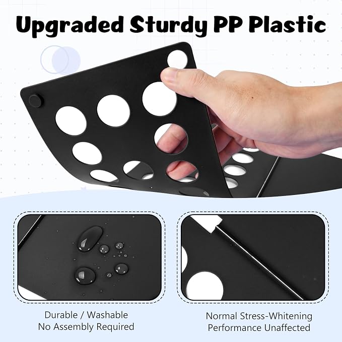 Kids Shirt Folding Board Perfect Size 15.75"x18.9" for Children Black | Child-Size Only