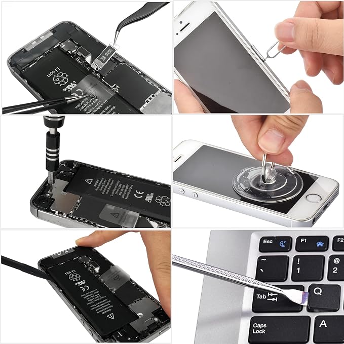 PC Building Tool Kit 140-IN-1: Computer Tool Kit for Repair & Assembly, Precision Screwdriver Set with Magnetic Bits for Laptop, iPhone, MacBook, PS4/5, Xbox, Game Console (Gray) | Laptop, Phone and Game Console Repairs, CRV Bits, Flexible Shaft, Magne...